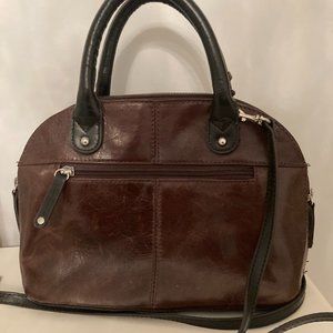 Tignanello Brown Leather Dome Bag